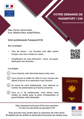 Affiche Pré-demande passeport-CNI